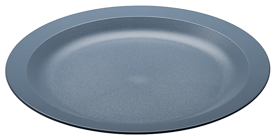 Cambro Camwear Round Dinnerware Plates, 10", Slate Blue, Set Of 48 Plates
