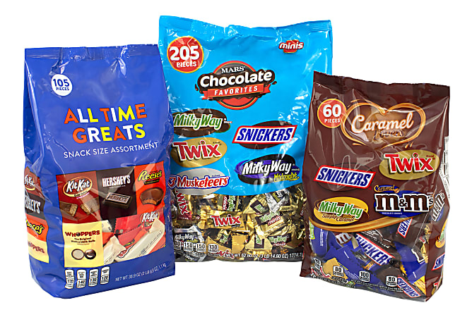 National Brand Chocolate Favorites Minis Bundle Mix, Pack Of 3 Bags