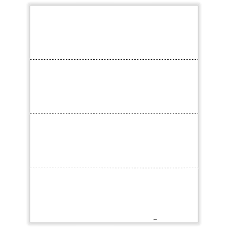 ComplyRight® W-2 Blank Tax Forms, 4-Up (Horizontal), No Instructions, 8-1/2" x 11", Pack Of 500 Forms