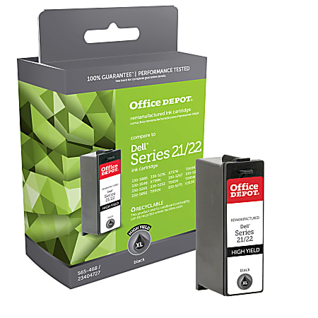 Office Depot® Brand Remanufactured High-Yield Black Ink Cartridge Replacement For Dell™ 21, 22XL, ODD22BXL