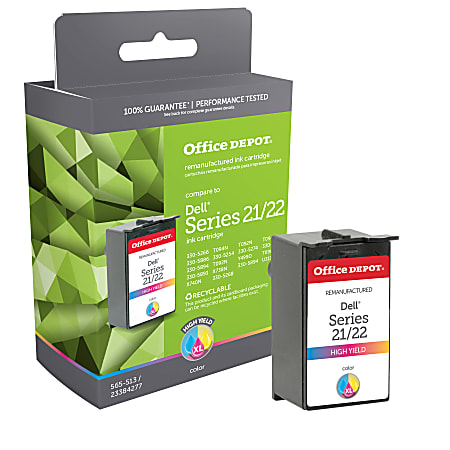Office Depot® Brand Remanufactured High-Yield Tri-Color Ink Cartridge Replacement For Dell™ 21, 22XL, ODD22CXL