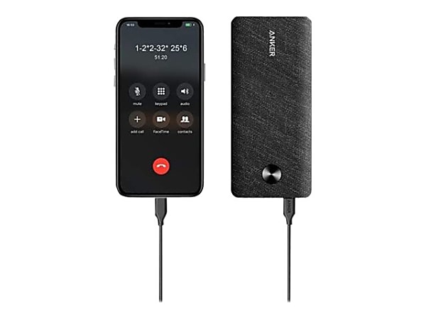 Anker PowerCore III Sense 10000 - Power bank - 10000 mAh - 18 Watt - IQ (USB, USB-C) - black