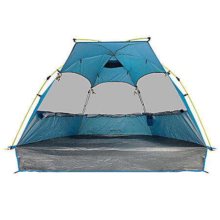 Outdoors Professional Beach Sun Pop-Up Shelter, 54”H x 61”W x 95”D, Blue