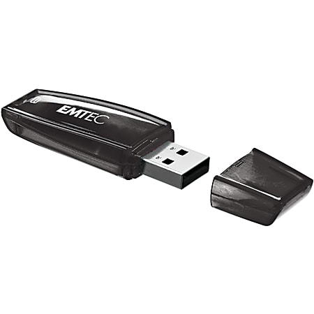 Emtec C400 USB 2.0 Flash Drive, 8GB, Black