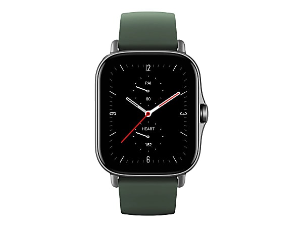 Amazfit GTS 2E - Smart watch with strap - silicone - Moss Green - display 1.65" - Bluetooth - 0.88 oz