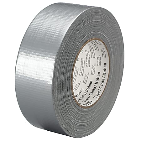 3M™ 3939 Tartan™ Duct Tape, 3" Core, 1" x 180', Silver, Case Of 3