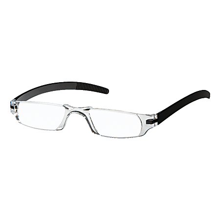 Dr. Dean Edell Slim Vision Reading Glasses, +2.00, Black