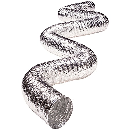Deflecto® Supurr-Flex® 5-Ply 4" Aluminum Flexible Dryer Vent Transition Duct, 25', F0425