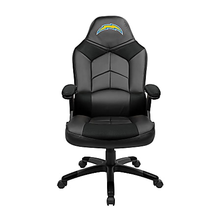 Imperial NFL Faux Leather Oversized Computer Gaming Chair, Los Angeles Chargers