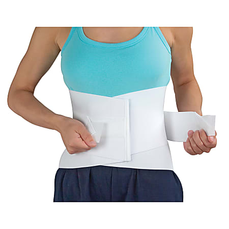 DMI Adjustable Lumbar Support Back Brace Extra Large White