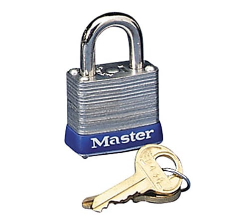 Master Lock High Security Padlock - Keyed Different - 0.18" Shackle Diameter - Cut Resistant, Rust Resistant - Steel - Silver - 1 Each