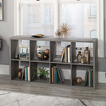 Sauder Select 58 H 8 Cube Storage Bookcase Mystic Oak Office Depot
