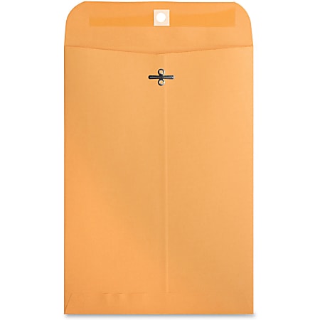 Business Source Heavy-duty Clasp Envelopes - Clasp - #75 - 7 1/2" Width x 10 1/2" Length - 28 lb - Clasp - Kraft - Kraft - 100 / Box