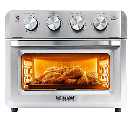 Better Chef Do-It-All Convection Air Fryer/Toaster/Broiler Oven, 20-Liter, Silver