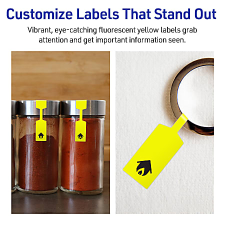 Avery Matte White Barbell Labels – 0.5x2.5 Inches, 1,125 Labels, Permanent Adhesive For Laser/Inkjet Printing - View #3