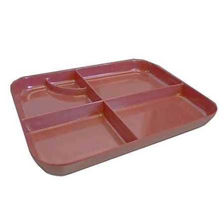 GET Enterprises 5-Compartment Bento Tray, Red