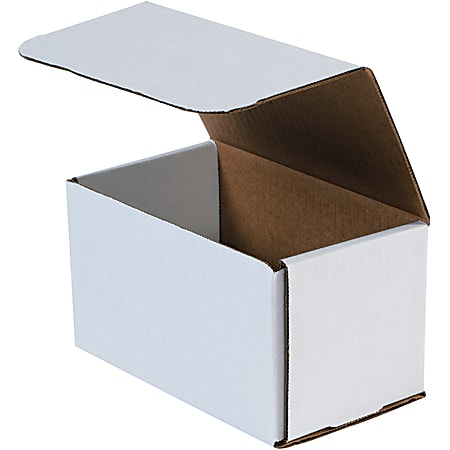 Office Depot® Brand Corrugated Mailers 9" x 6" x 6", White, Bundle of 50