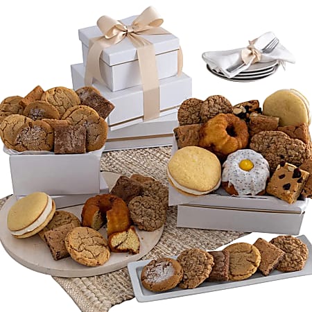 Gourmet Gift Baskets Vanilla And Blondie Baked Goods Premium Gift Box, Multicolor