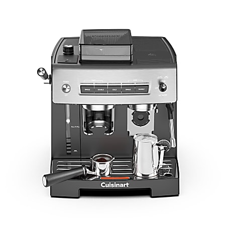 Cuisinart Brew And Grind 12-Cup Espresso Machine, Black/Silver