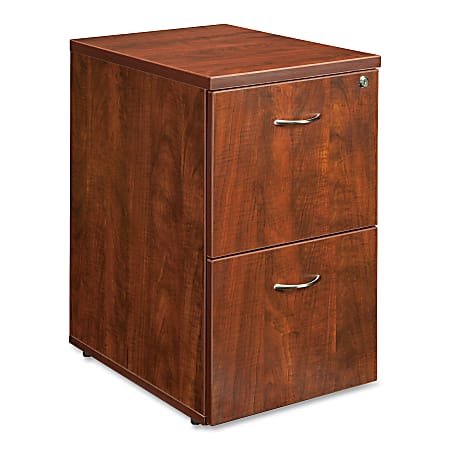 Lorell® Ascent Series 22"D 2-Drawer File Cabinet, Cherry