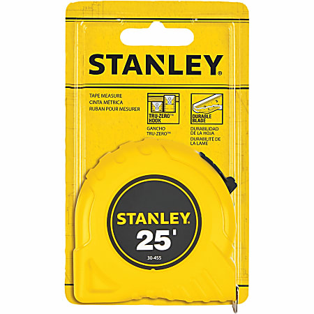 Stanley® Bostitch Thumb Latch Lock Measuring Tape, 25'