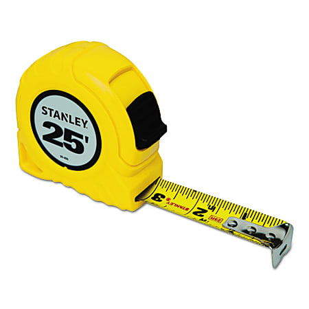 Stanley® Bostitch Thumb Latch Lock Measuring Tape, 25&#x27;