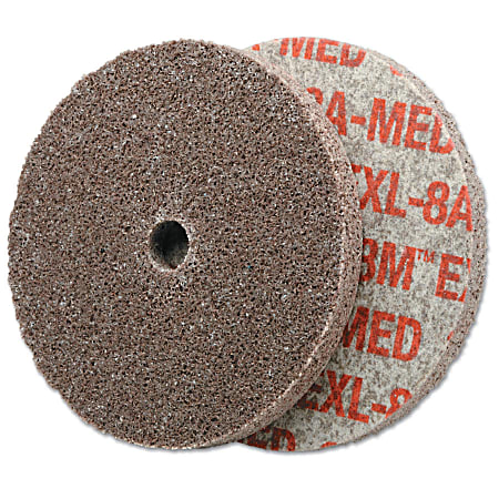 3M™ Scotch-Brite™ EXL Unitized Deburring Wheel, 3"H x 1/8"W x 1/4"D, Medium