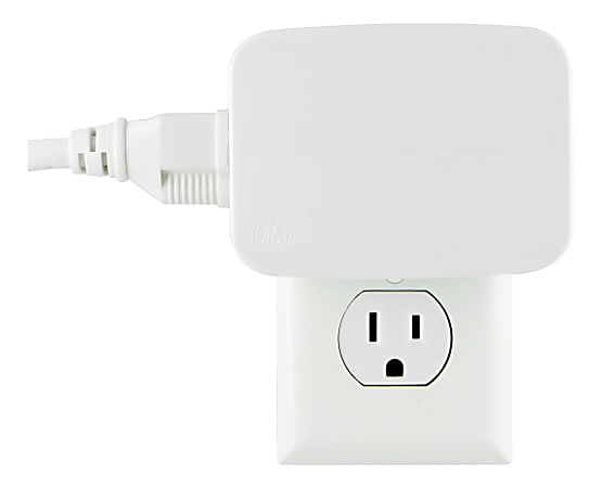 GE Z Wave Plus Plug In Dual Outlet Smart Switch White 14282