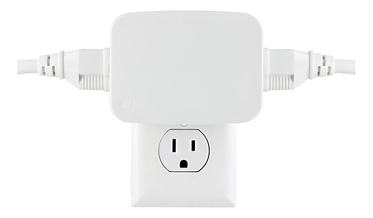 GE Enbrighten Z-Wave Plus 2-Outlet Plug-In Smart Switch, Hub Required,  14282 