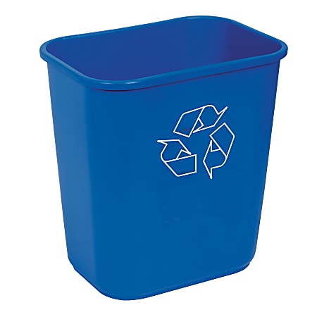 Highmark™ Recycling Bin, 3.25 Gallons, Blue