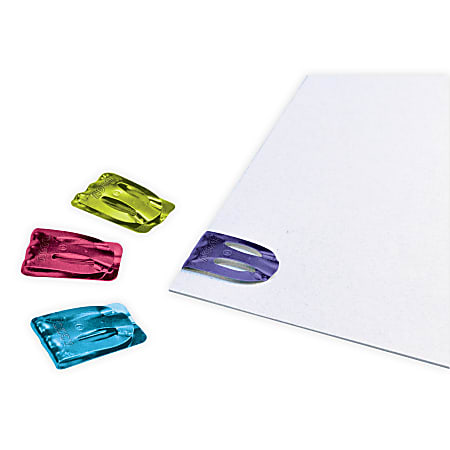 ACCO® Klix Metal Fasteners, Assorted Colors, Pack Of 10