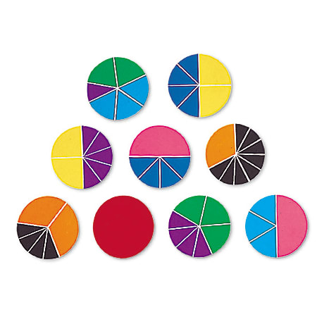 Learning Resources® Rainbow Fraction® Deluxe Circles, Ages 6-12,