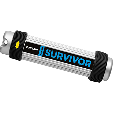 Corsair 128GB Flash Survivor USB 3.0 Flash Drive - 128 GB - USB 3.0 - 85 MB/s Read Speed - 70 MB/s Write Speed