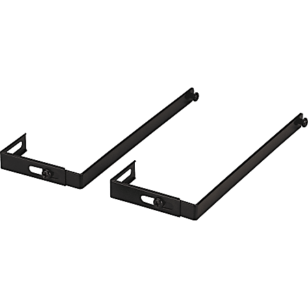 Lorell Metal Cubicle Hangers Black Pack Of 2 Office Depot - Cubicle Wall Hangers For Pictures
