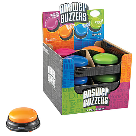 Team Answer Buzzers, Classroom Buzzers, Set of 8 Buzzers, Game