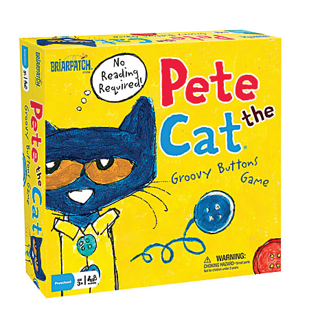 University Games Briarpatch Pete The Cat Groovy Buttons Game, Pre-K To Grade 1