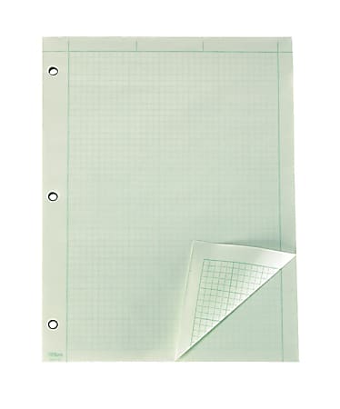 TOPS™ Engineer's Computation Pads, 8 1/2" x 11", Green, 100 Sheets
