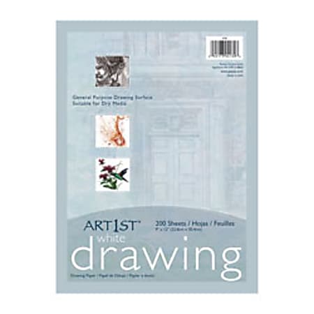Pacon® Art1st® Drawing Paper, 9" x 12", 100 Sheets, White