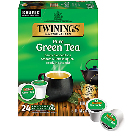 Twinings® of London, Green Tea Single-Serve K-Cup® Pods, Box Of 24