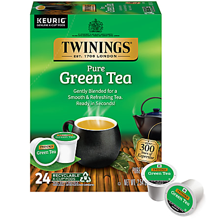 Twinings&reg; Green Tea, Keurig&reg; K-Cup&reg; Pods, 24/Box