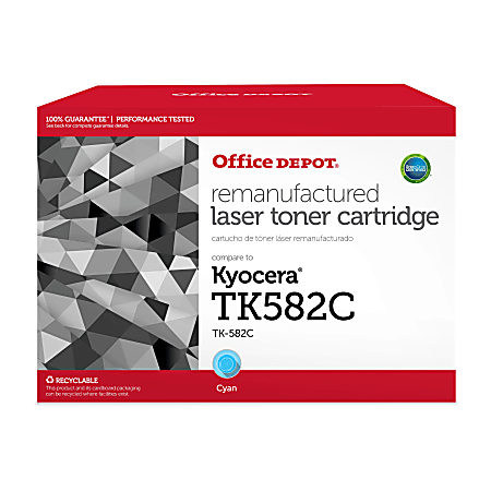 Office Depot® ODTK582C Standard Yield Cyan Toner Cartridge Replacement For Kyocera Mita TK582