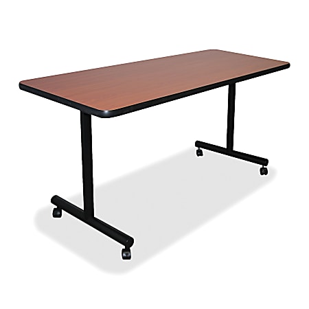 Lorell® Rectangular Training Table Top, 1 1/2"H x 72"W x 24"D, Cherry