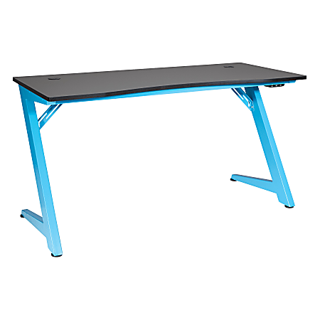 Office Star™ Beta Battlestation 54"W Gaming Computer Desk, Black/Blue