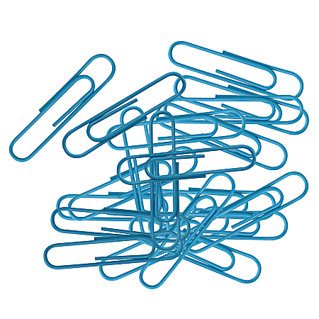Fashion Paper Clips, Blue, Pack Of 60