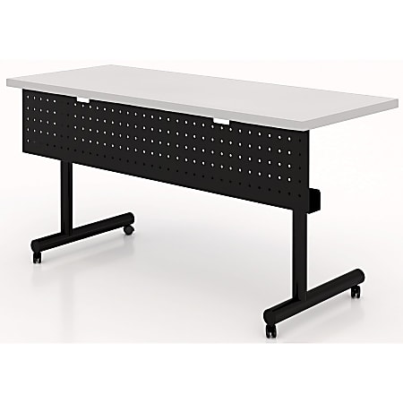 Lorell® Rectangular Training Table Modesty Panel, For 48"W Table, Black