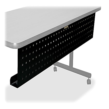 Lorell® Rectangular Training Table Modesty Panel, For 60"W Table, Black