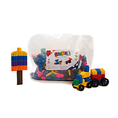 Snapo Jr. Building Blocks, Ultimate Builder's Kit, 250 Pieces