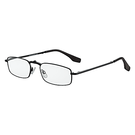 Dr. Dean Edell Folder Reading Glasses, Black, +1.25