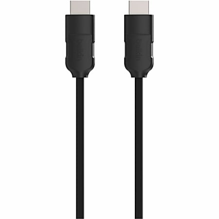 Belkin HDMI Cable, M/M - 8 ft HDMI A/V Cable for TV, Audio/Video Device - First End: 1 x 19-pin HDMI Type A Digital Audio/Video - Male - Second End: 1 x 19-pin HDMI Type A Digital Audio/Video - Male - CL2 - Black