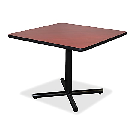Lorell Hospitality Breakroom Table Top - Square Top - 36" Table Top Length x 36" Table Top Width x 1.25" Table Top Thickness - Assembly Required